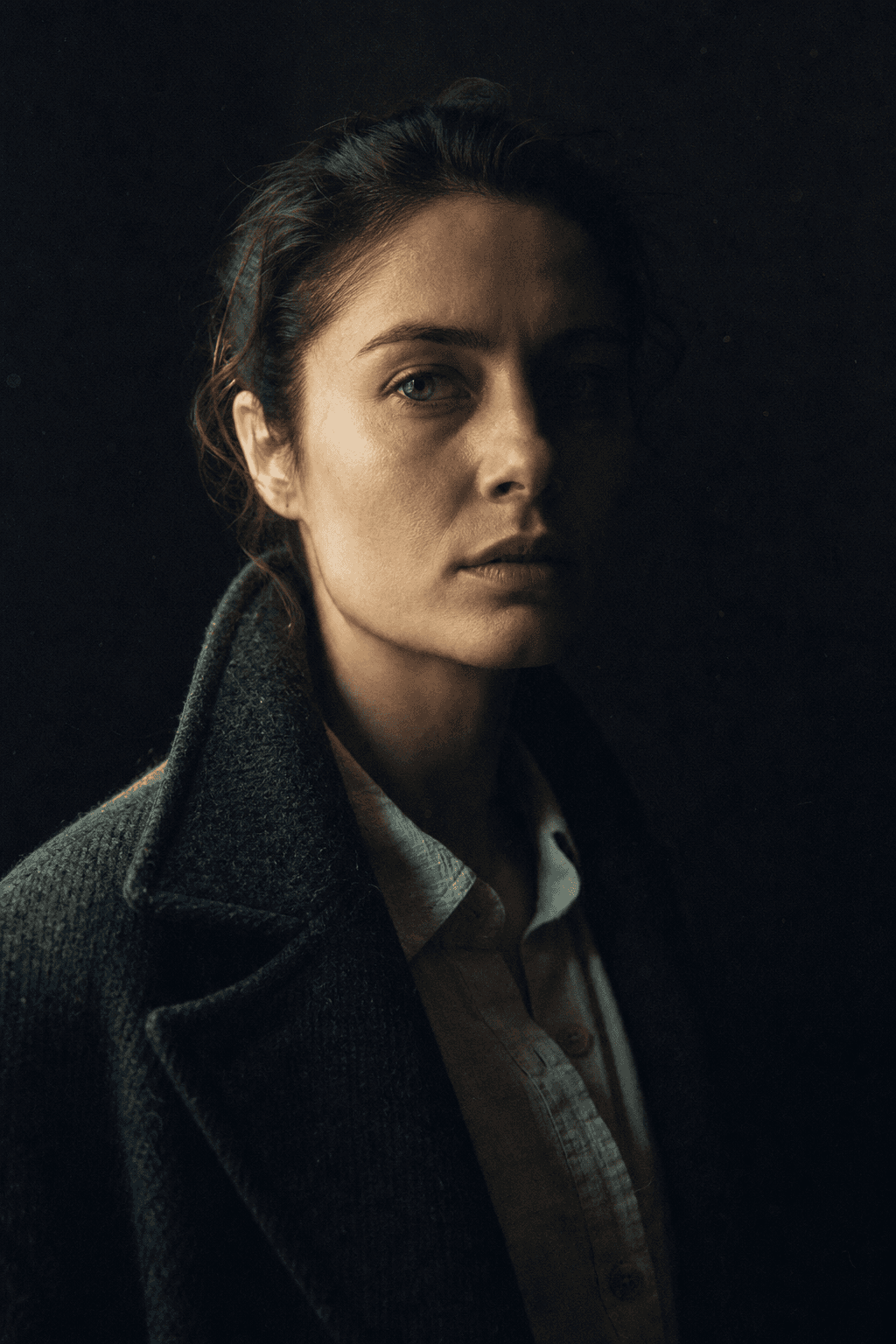 Portret studyjny, światło z okna, atelier KADR w Zawierciu